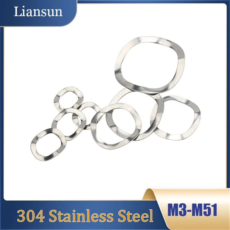 

Wave Washer M3 M4 M5 M6 M8 M10 M12 M16 M19 M23 M25 M27 M31 M39 M41 M51 304 stainless steel Wave Crest Type Gasket Spring Washer