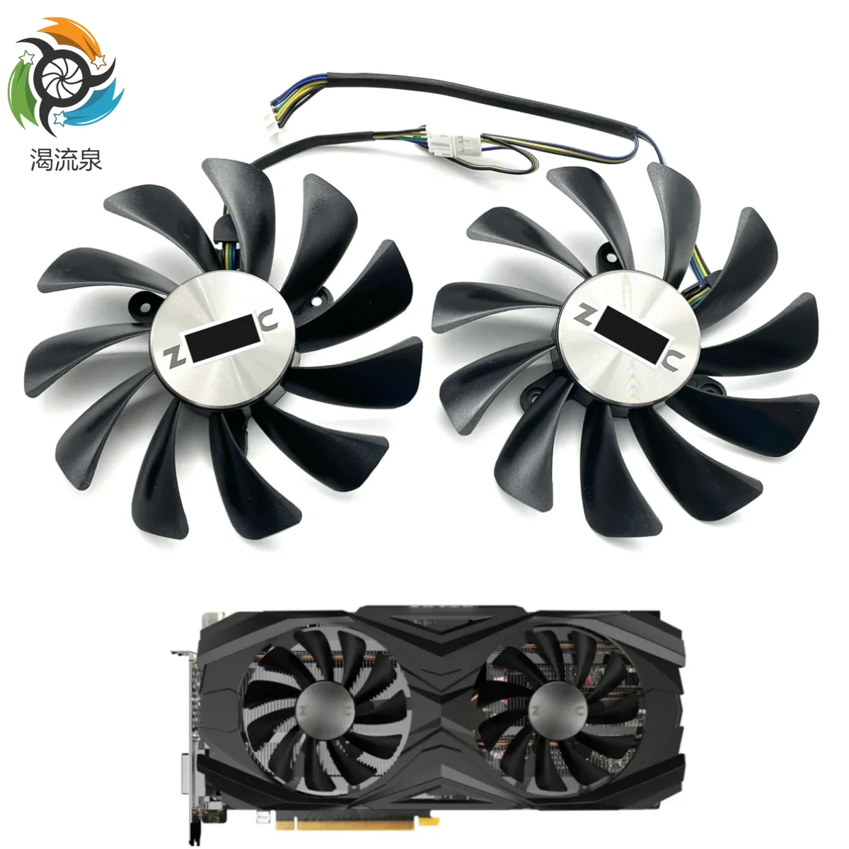 

2PCS/lot 95mm Cooler Fan Replace For Zotac GeForce GTX 1070Ti 1080 Ti GTX1070 Ti GTX1080Ti AMP Edition Graphics Card Cooling Fan