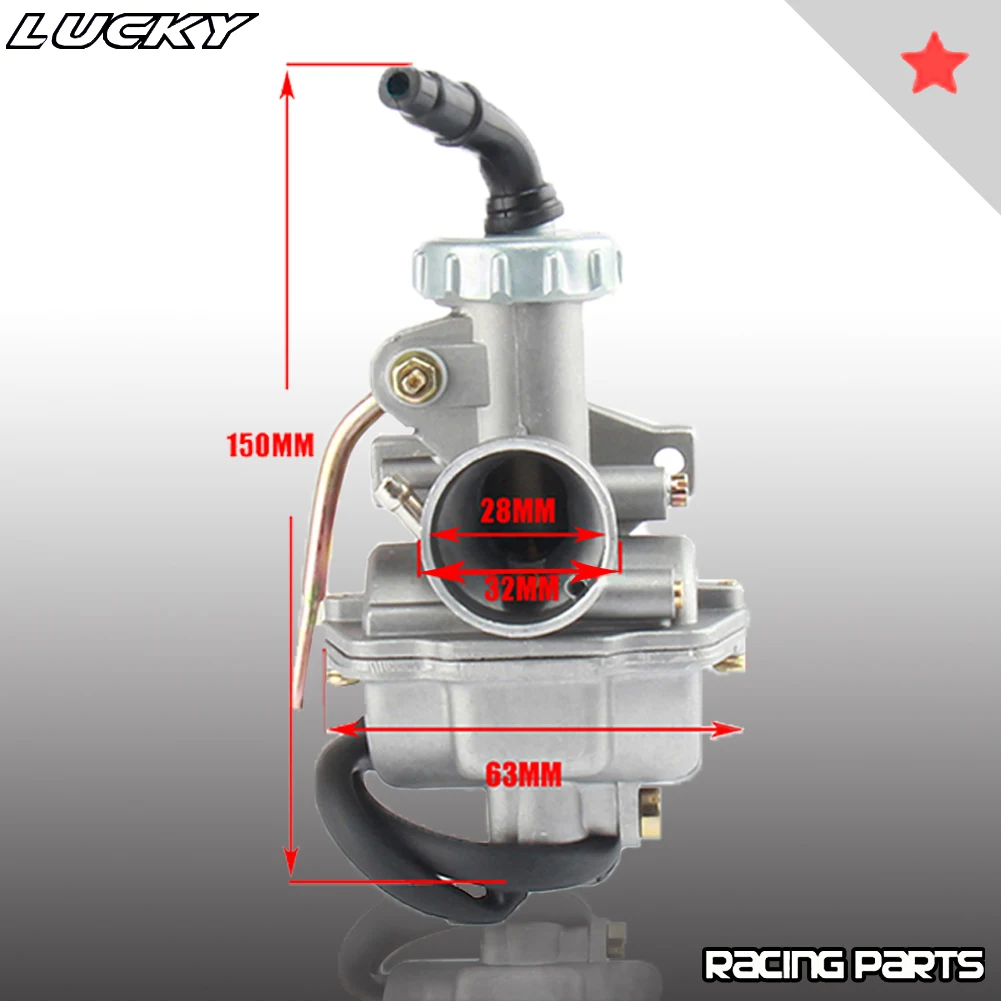 PZ22 22mm Motorcycle Carburetor For 50cc 70cc 90cc 110cc 125cc Fit Kazuma ATV Quad Go Karts Moped SUNL HK110 New Aluminum Carb