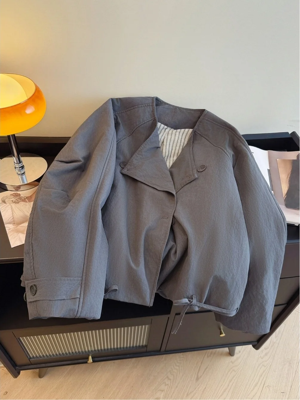 

Casual ort Cotton Jaet Women's Korean Sle Loose Fit Autumn Winter Coat Thiened Long Sve Commute Friendly