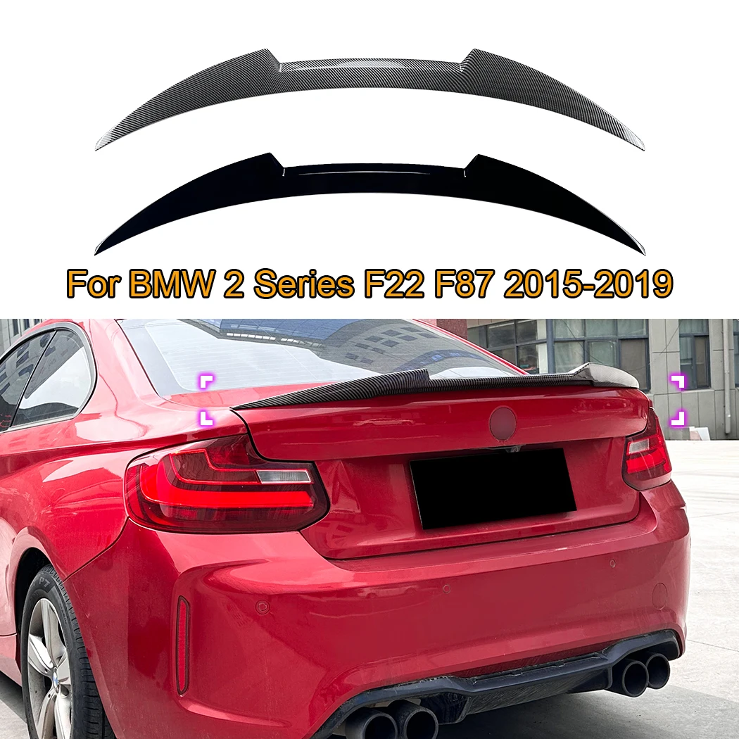 

Для BMW 2 серии F22 F87 2015-2019 автомобильные Внешние части в стиле лезвия Автомобильный задний спойлер крыло багажник губа хвост багажник спойлер отделка