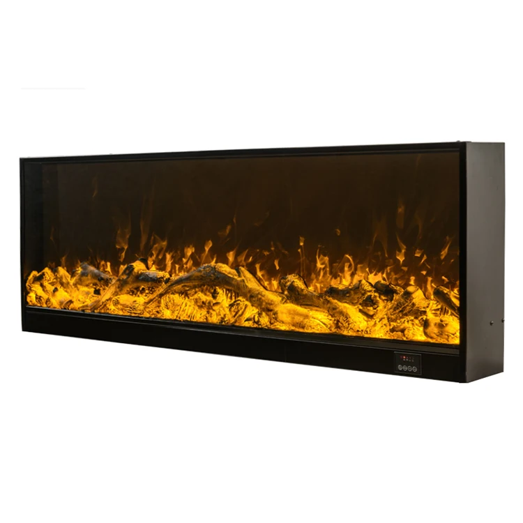 New Modern 60 Inch Long Multi Color Decoration Electric Fireplace Timer Function Built In Tv Wall Electric Fireplaces