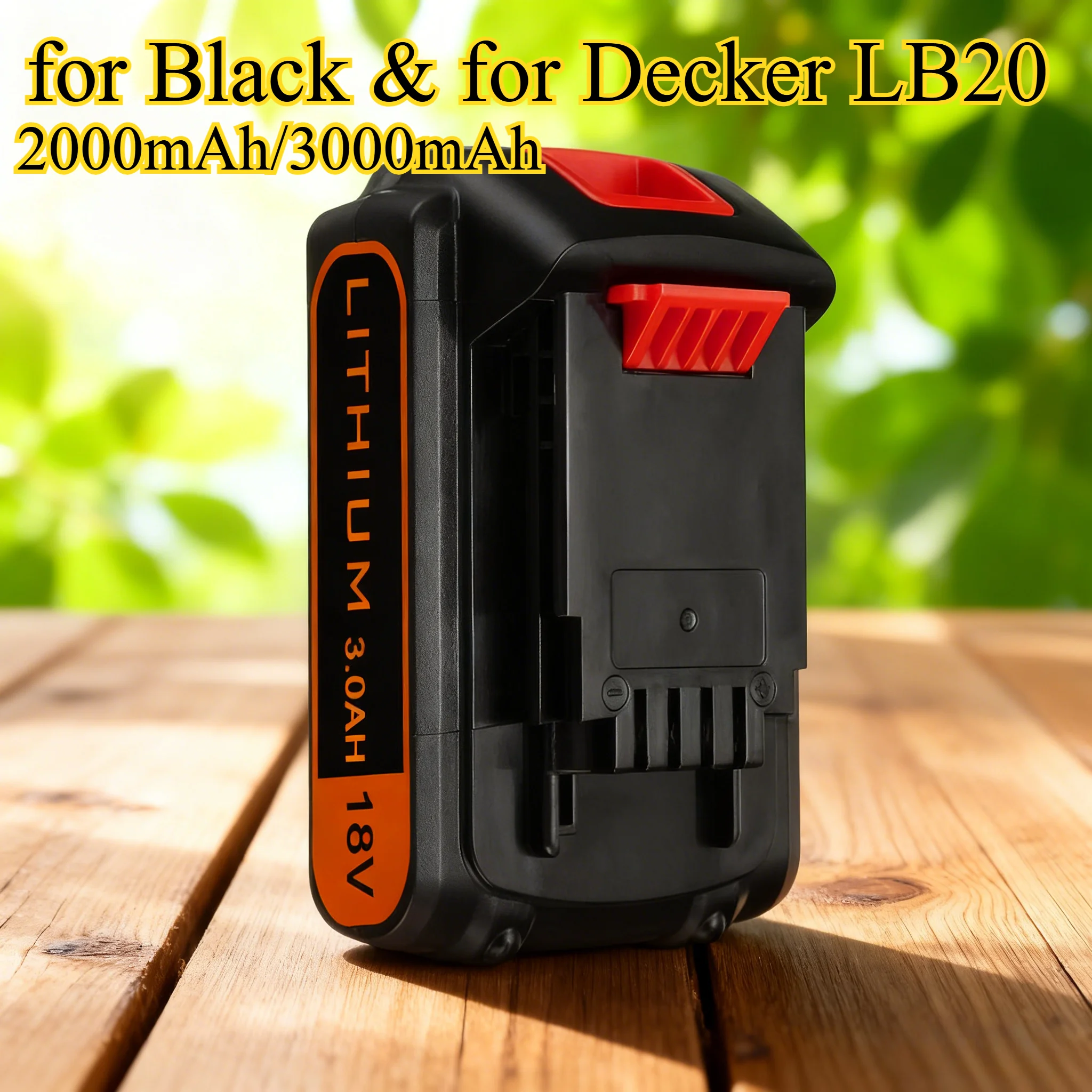 

Сменный литий-ионный аккумулятор емкостью 3000 мАч, 18 В для Black и Decker LB20 LBX20, блок питания большой емкости для аккумуляторных дрелей/инструментов