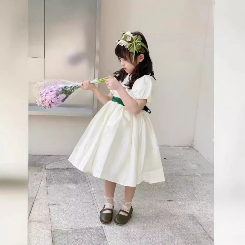 Girls' Spring Summer New Lolita Tulle Dress Baby New Palace Dress Princess Dress Birthday Dress Children's Formal Dress