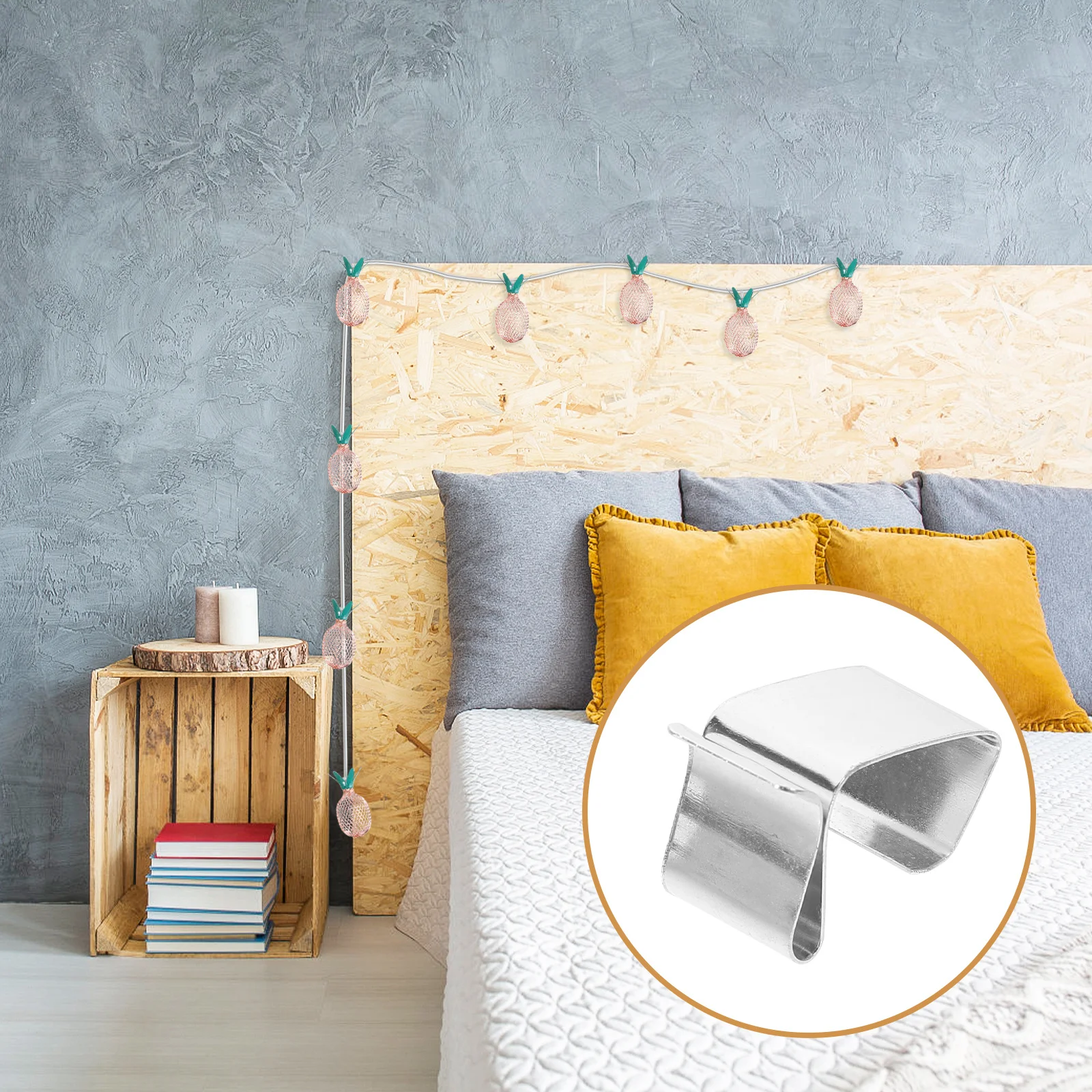 

50Pcs Outdoor Light Clips Gutter Hooks for Christmas Lights Strong Metal Fasteners Waterproof Rust Resistant Festive Lighting