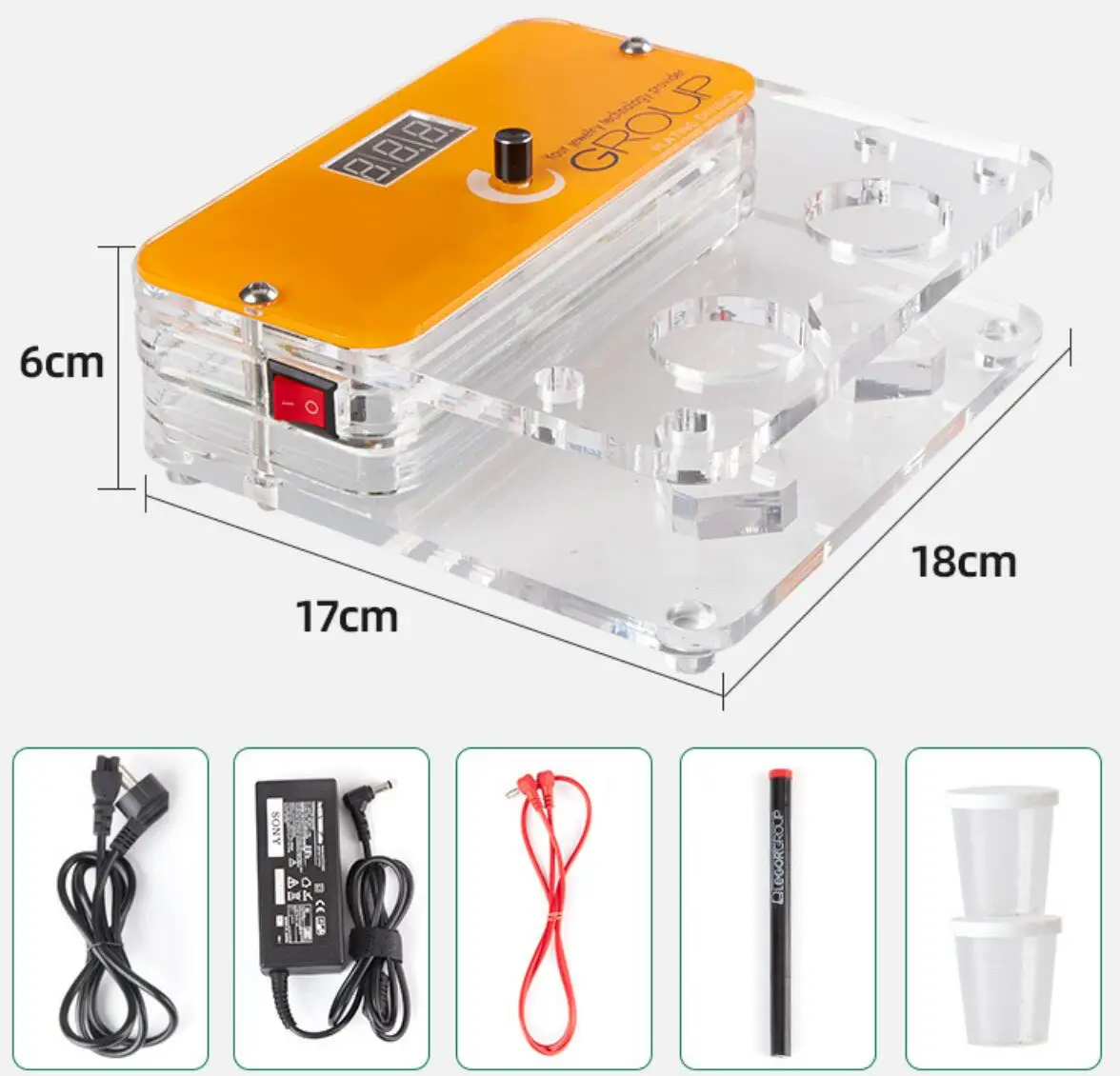 

100-240V Pen Electroplating System Jewelry Plating Machine for Gold Silver Repaire Division Pen Plating Accssory