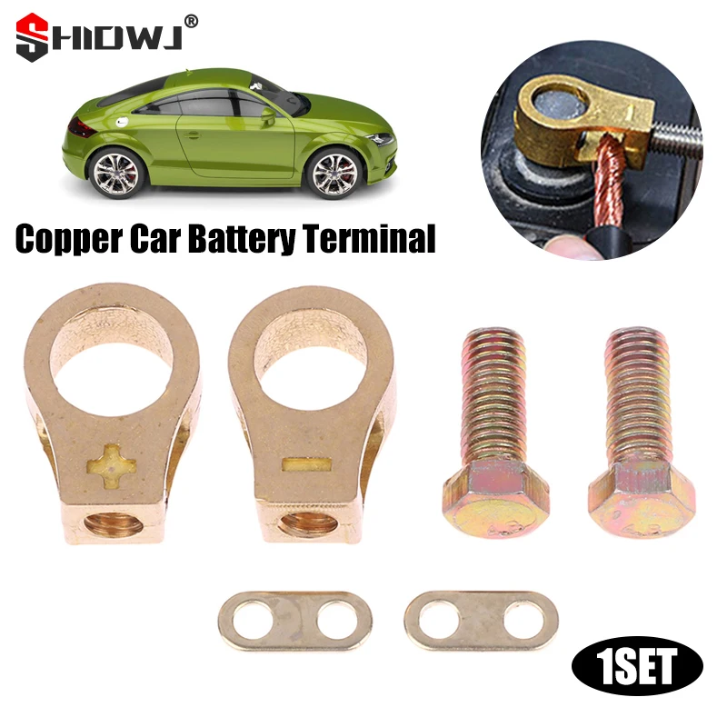 

Медный автомобильный Аккумуляторный терминал, провод, зажим кабеля, верхняя быстрая почтовая Клемма, положительный отрицательный электрический разъем, зажим, автомобильные аксессуары