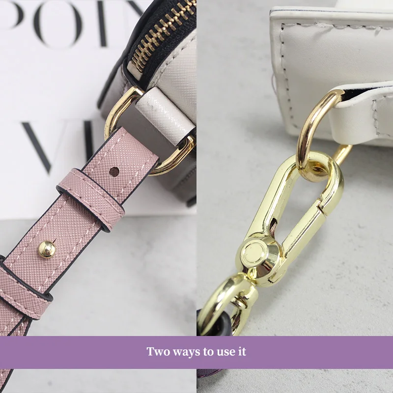 Shoulder Bag Strap Handbag Handle Purse Strap Cross Pattern Fashion Handbag Strap Bag Adjustable Leather Shoulder Strap TINBERON