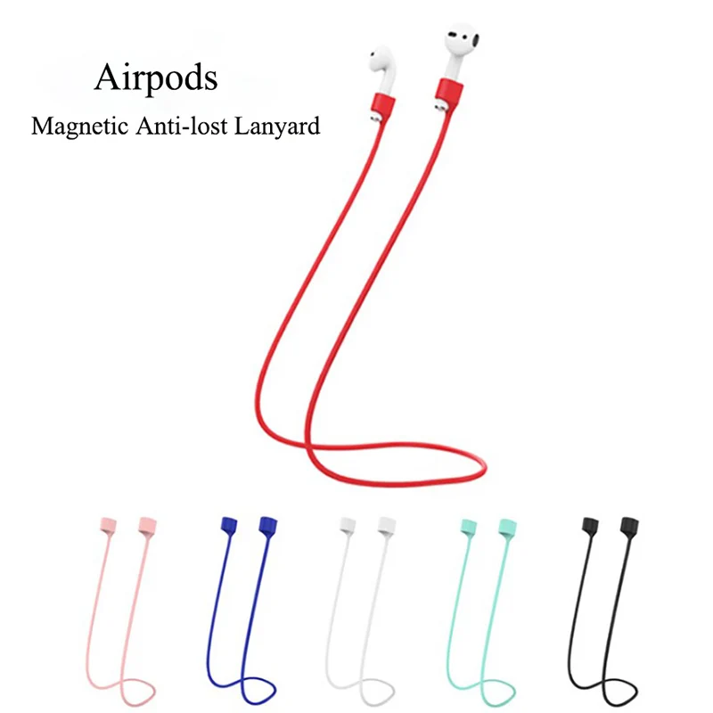 Anti-Lost Silicone Earphone Rope Holder Cable For Apple  Iphone AirPods Wireless Bluetooth Headphone Neck Strap Cord String