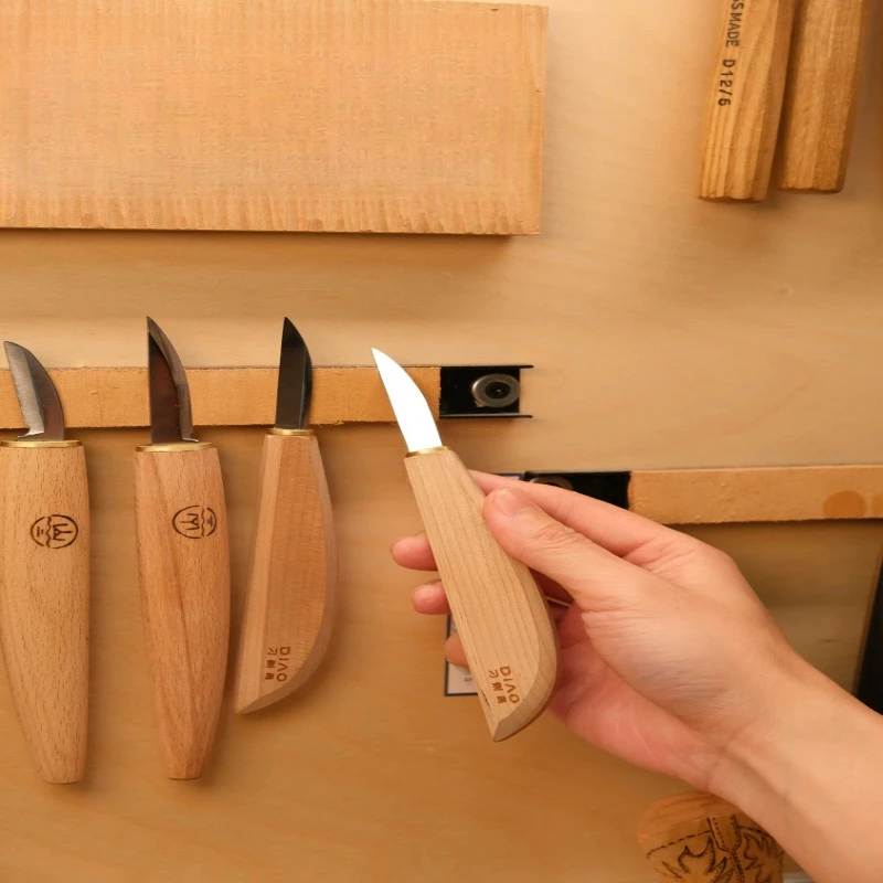 Woodworking Carving Tools Hand Fine Stainless Steel Knife with Needle File Wood Chisel Kit Wood Fine Carving Knife Hand Tools