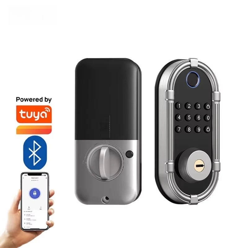 TUYA Tuya Ble App Deadbolt Lock Intelligent Automatic Smart Locks Biometric Fingerprint Smart Front Door Lock