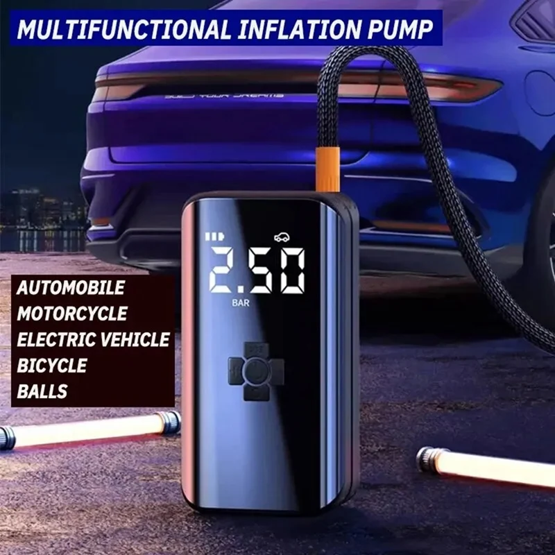 1PC Car Mounted Inflation Pump Portable Wireless Automobile Tire Electric Sedan High Power And Pressure Pump Durable Easy To Use