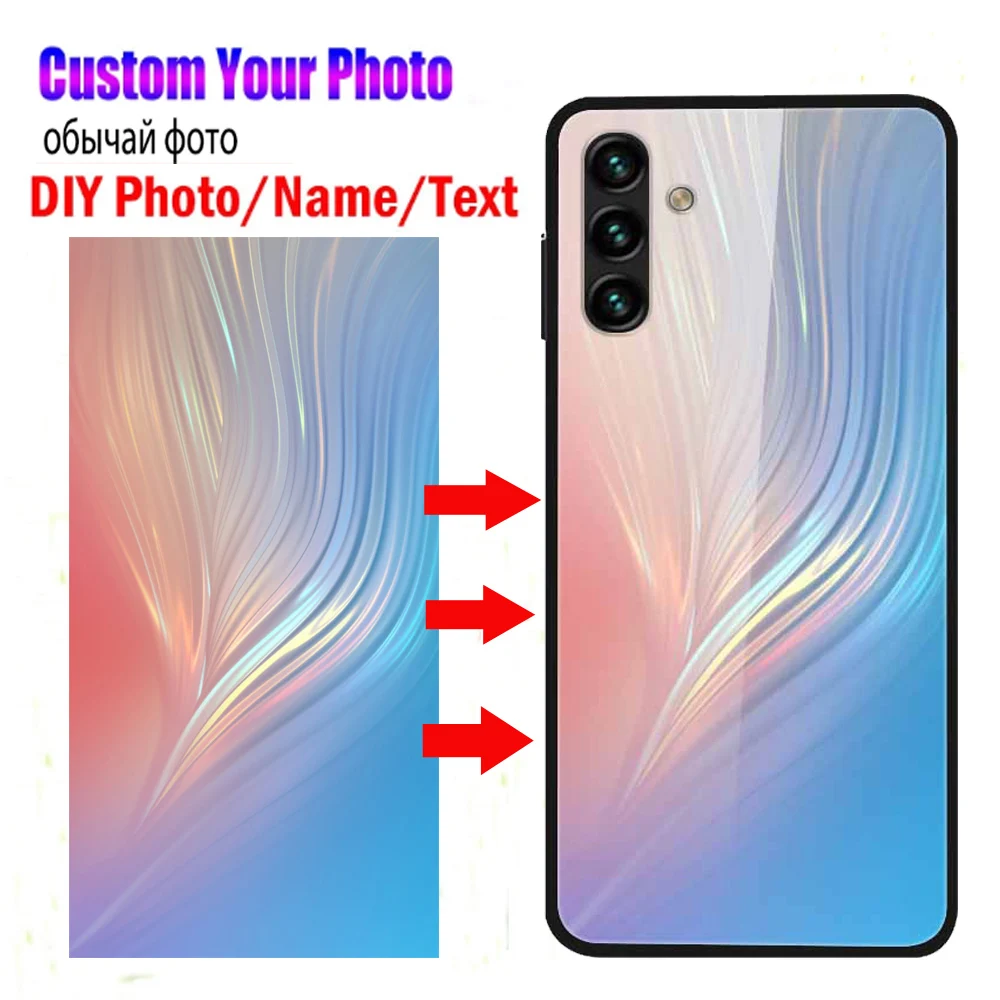 Customized Design Phone Cases for Samsung A14 A13 A34 A54 M23 A25 5G Glass Cover DIY Image Photo Picture Text Soft TPU Fundas