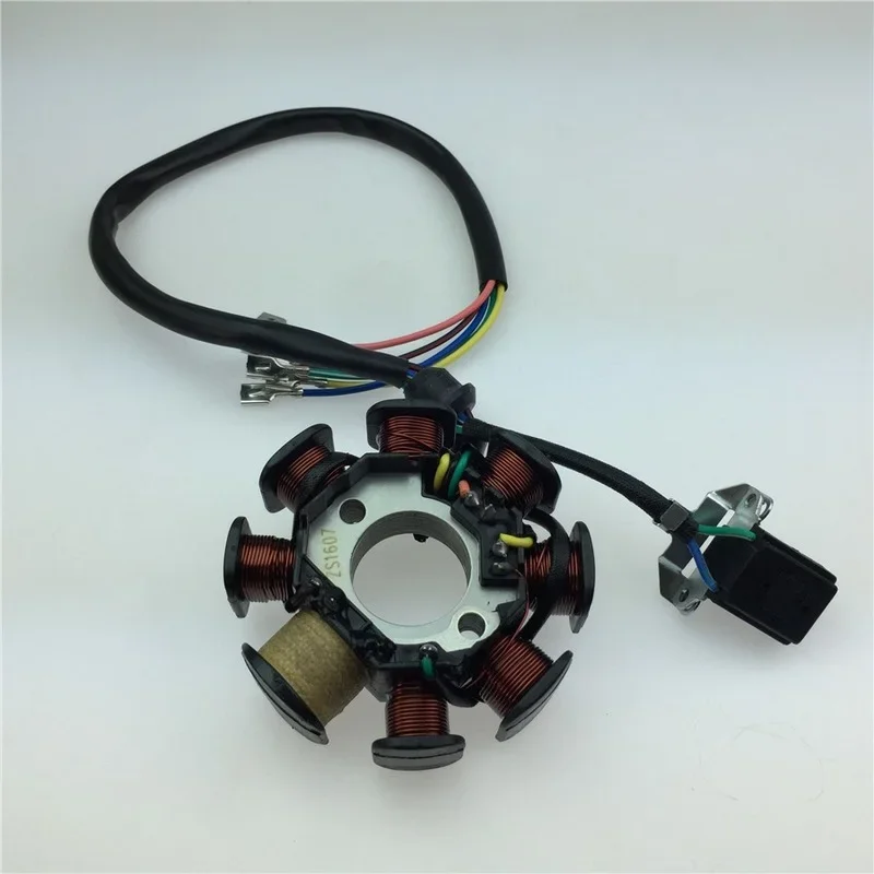 For Zongshen Engine Accessories Zongshen 250 Race Engine 8-pole AC Coil White Board Engine Magnet Motor Stator