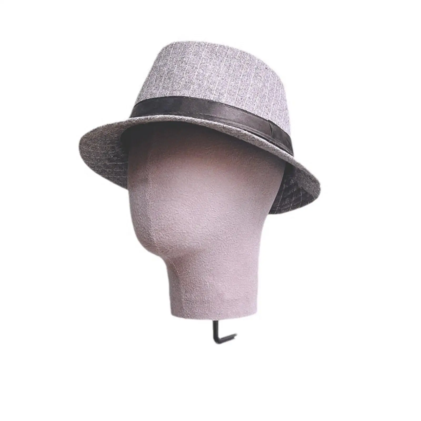 Modello di testa di manichino Supporto per parrucca sospeso Testa di modello di esposizione per parrucca multiuso, Porta cappelli da cowboy per montaggio a parete per cappelli