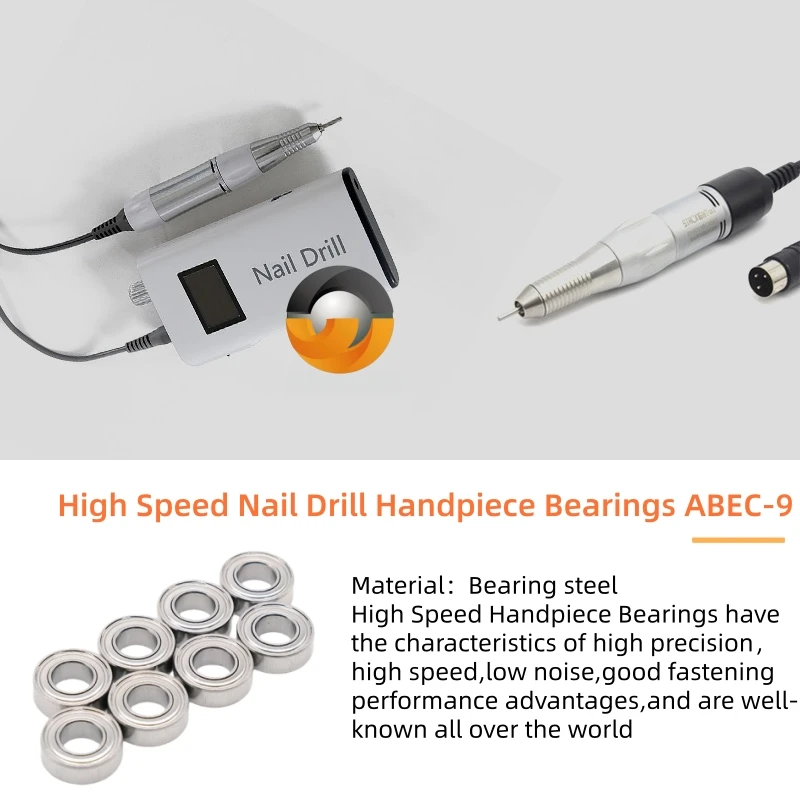 10Pcs MR148ZZ Bearing 8x14x4mm ABEC-9 ZZ Double Shield 693ZZ 684ZZ 623ZZ 686ZZ MR126ZZ for Nail Polishing Grinder Handle Parts