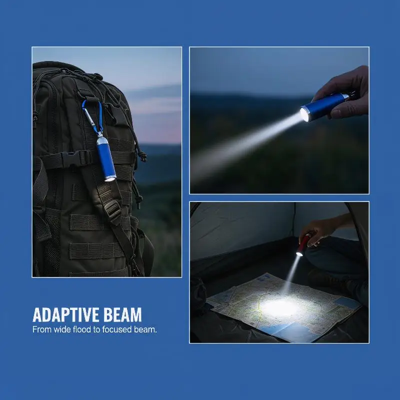 1Pcs Multi-function Keychain Lamp LED Mini Flashlight Telescopic Strong Light Waterproof Camping Torch For Outdoor Hiking