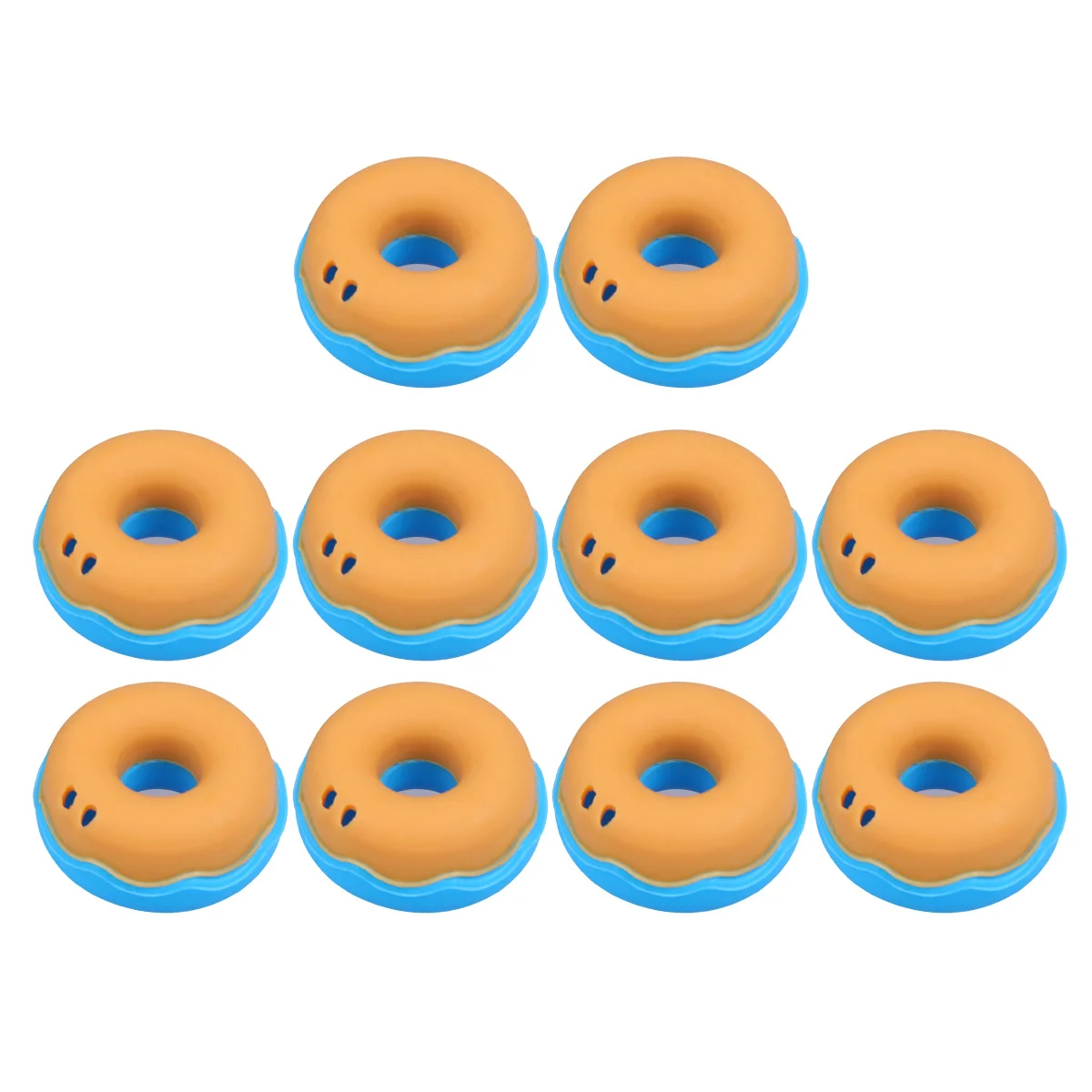 

10pcs Silicone Cable Winder Donut Shape Slim For Earbuds Cord Management Wire Storage Case Headphone Organizer Portable Travel