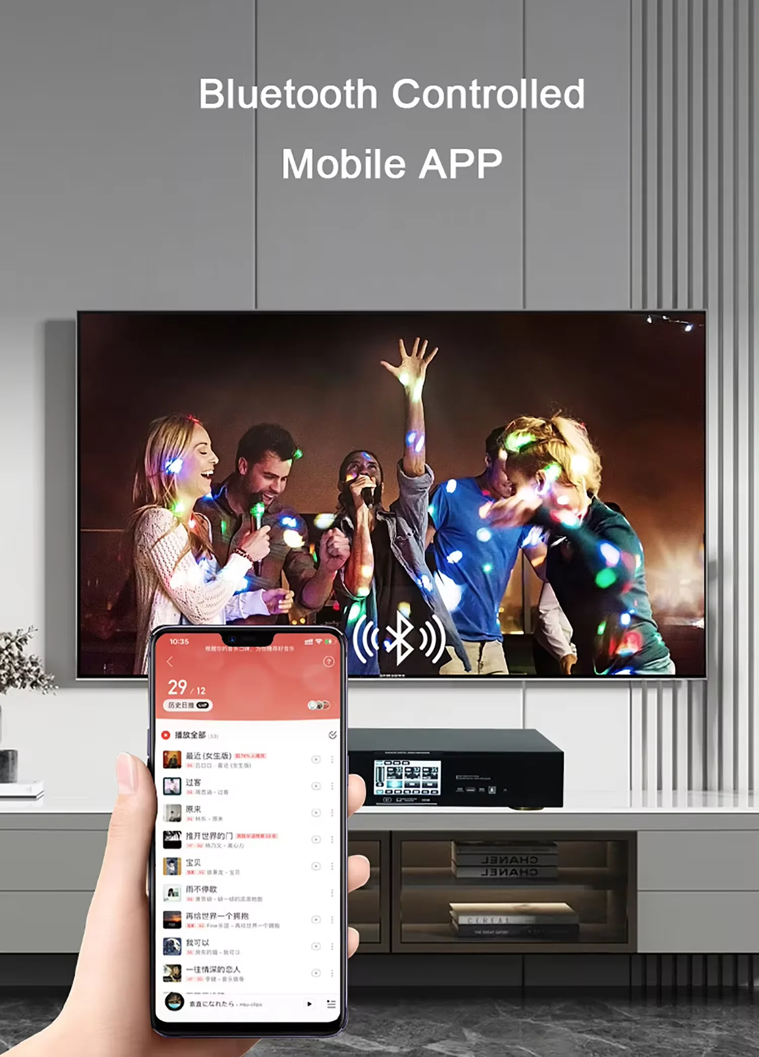 GAW-M680 600watt karaoke amplifier system three in one wireless microphone system for church theater multifunctional