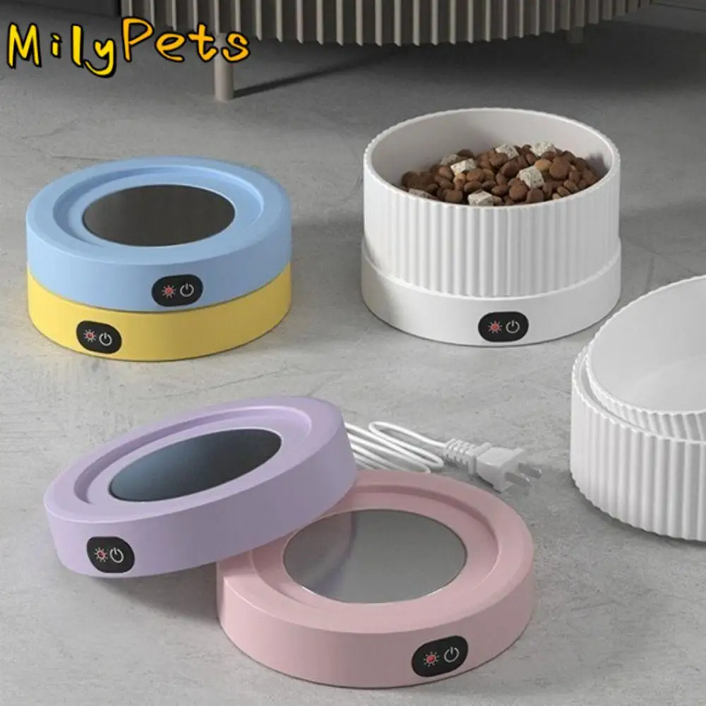 

Ceramic Pet Water Heating Bowl Temperature Adjustable High-capacity Heated Cat Bowl Exquisite Non-slip Dog Insulated Water Bowl