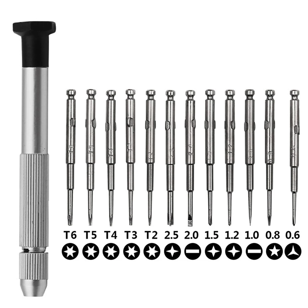 

Precision Screwdriver Set For Electronics Repair Mini Tool Kit Small 13 In 1 Screwdriver For Smartphones Watches Cameras