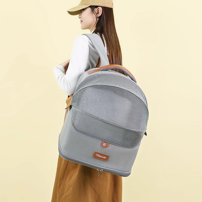 

Товары для домашних животных Рюкзак для кошек с расширяемой и прочной дышащей сеткой Сумка для щенков походная сумка из ткани Оксфорд для домашних животных