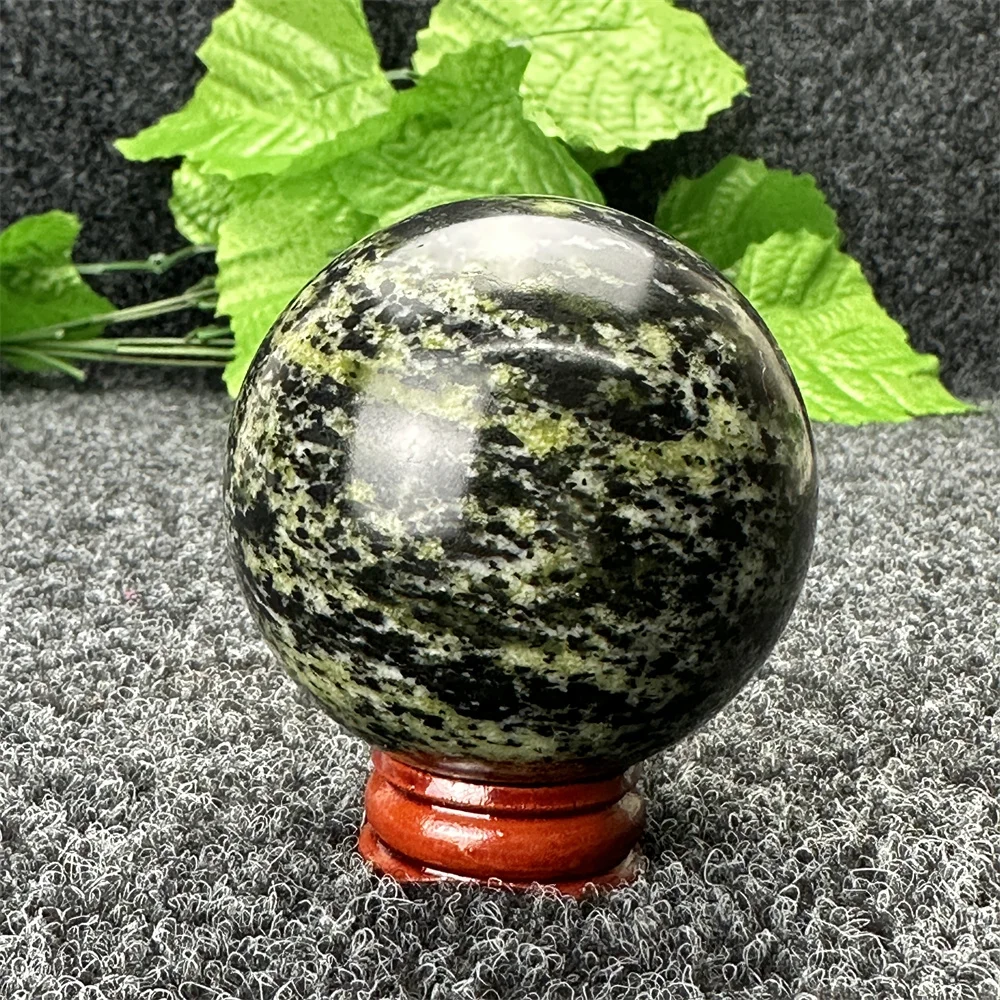 Natural Tibetan Jade Medicine King Stone Crystal Energy Healing Ball Massage Magnetic Aura Ball Holiday Gift Home Decoration Cha