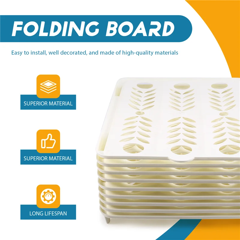 

AA01-9 Pcs T-Shirt Organiser, Stackable, Closet Organiser, Adult And Children's Wardrobe Organiser, Stackable For T-Shirts