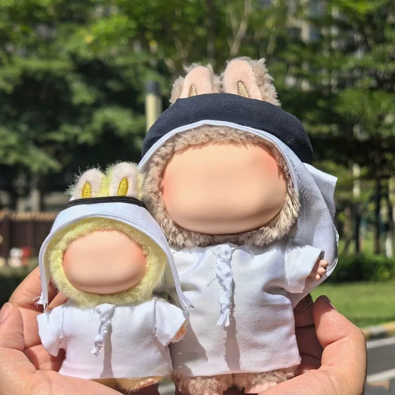 

Anime Doll Clothes for 17CM 10cm Mini Labubu Doll Outfit Designer Luxury Arabic Clothes Toy Love V1V2V3V4 Labubu Doll Accessorie