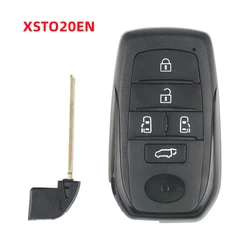 1 szt. Xhorse XSTO20EN XM38 inteligentny klucz PCB XSTO20EN FEN t. T z 5 przyciskami do TOY-T Toyota uniwersalny inteligentny klucz czarny