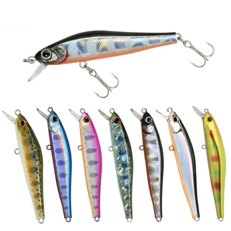 

new pattern Minnow Fishing Lure Wobblers70mm/5.5gFloating Crankbait Artificial Plastic Hard BaitBass Pesca Carp Fishing Tackle