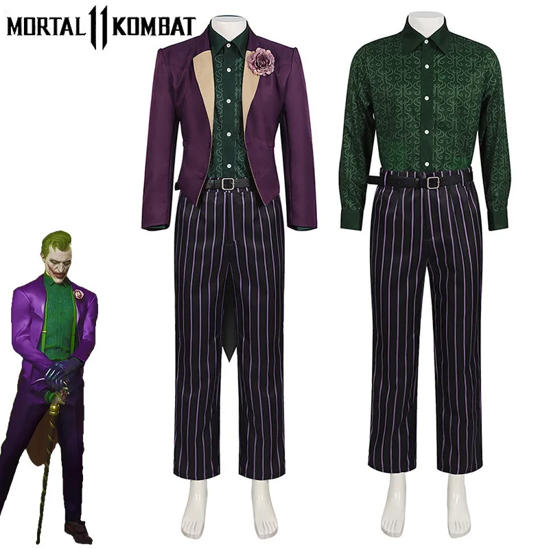 

Mortal Kombat 11 Joker C-Set Purple Suit Game Full Set Cosplay Costume