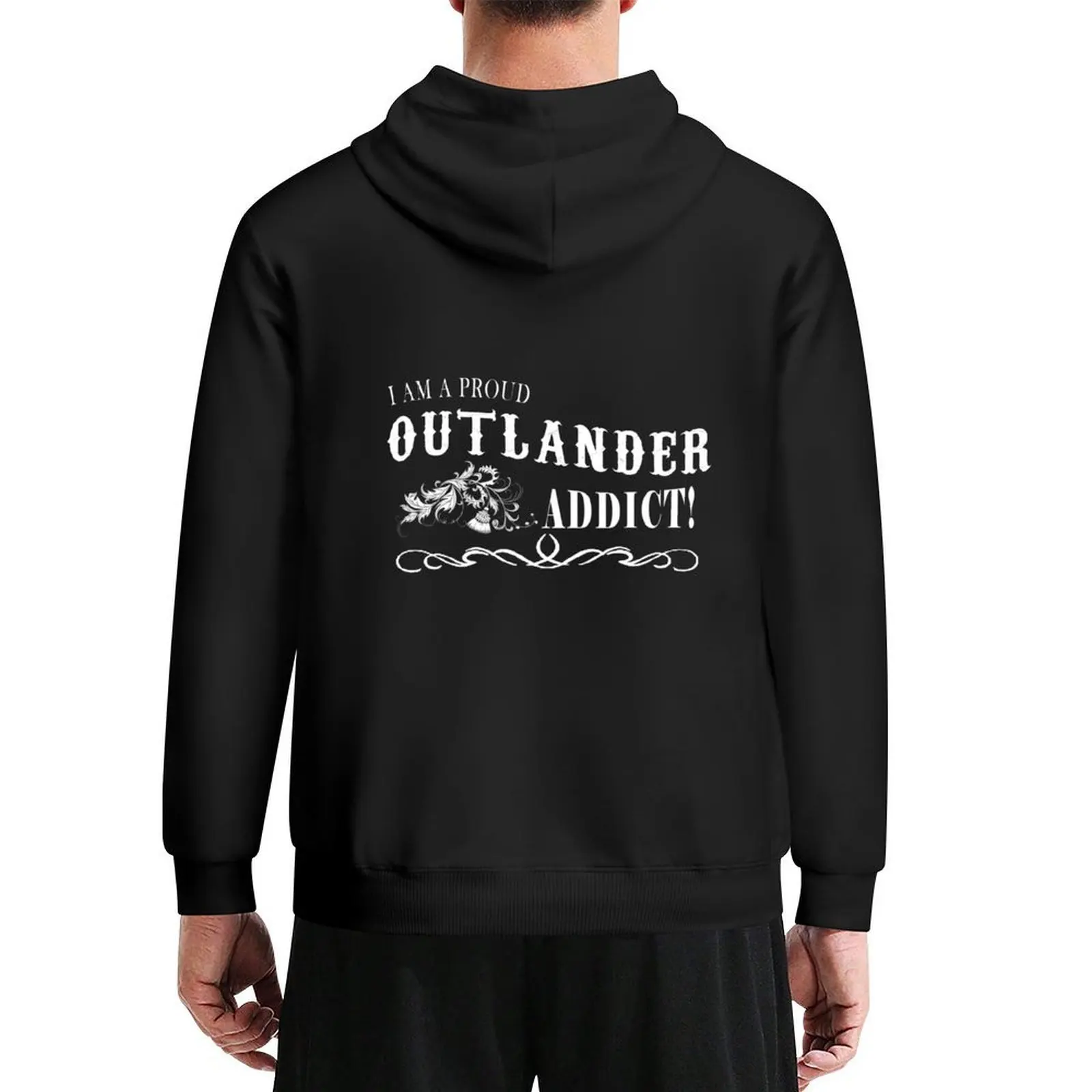 

I Am A Proud Outlander Addict Hoodie anime clothing autumn jacket men korean style clothes autumn tracksuit