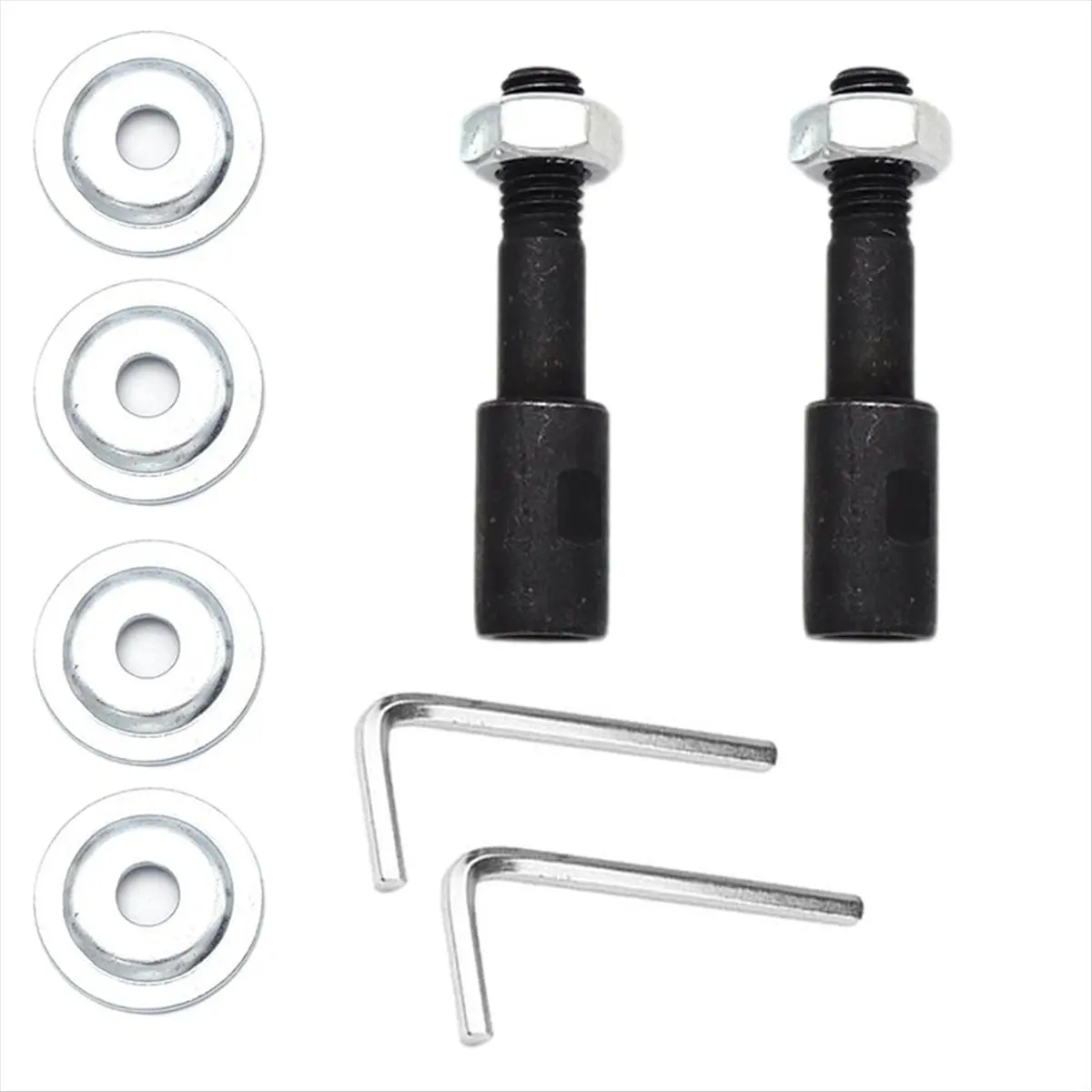 2 Pack Shaft Arbor Extender, Bench Grinder Extension Shaft Grinding Wheel Shaft Metal