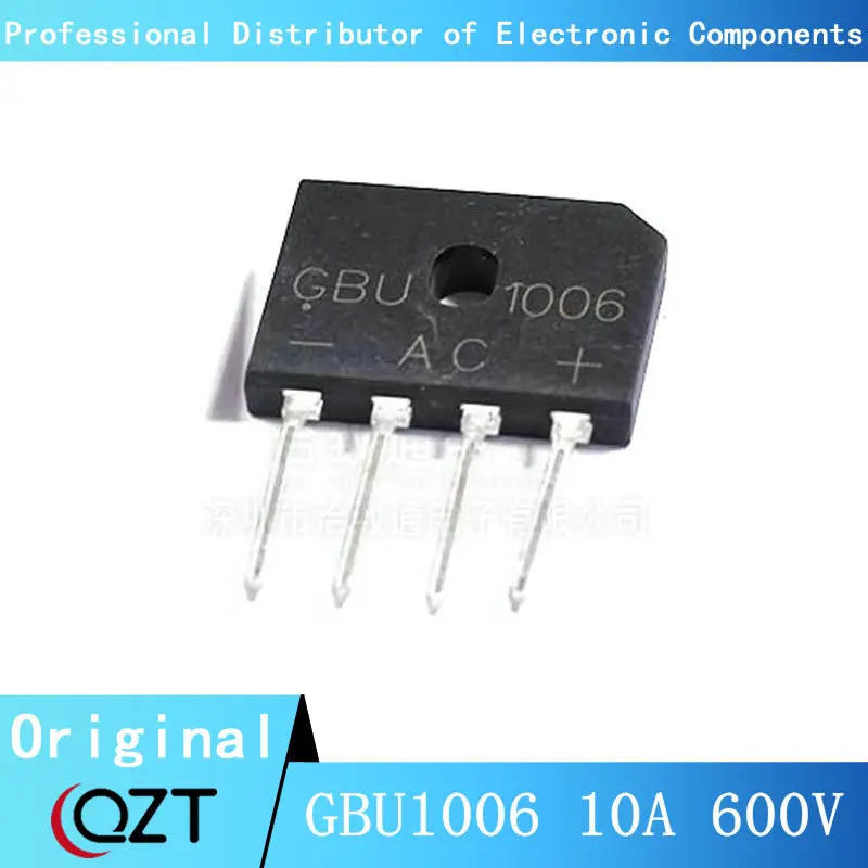 Nuevo chip GBU1006 DIP 1006 10A 600V DIP-4, 10 unids/lote