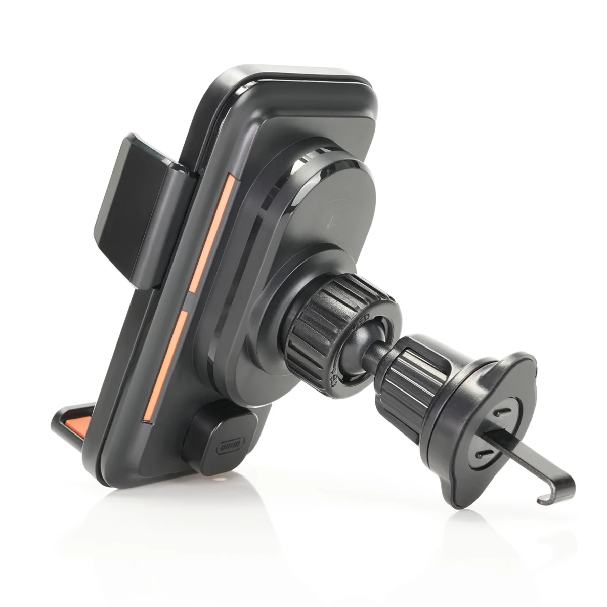 حامل هاتف السيارة الذكي الاستشعار 15 واط تشى شحن لاسلكي بمحركات دوران بلمسة واحدة الإصدار وقط منفذ كابل قابل للتدوير