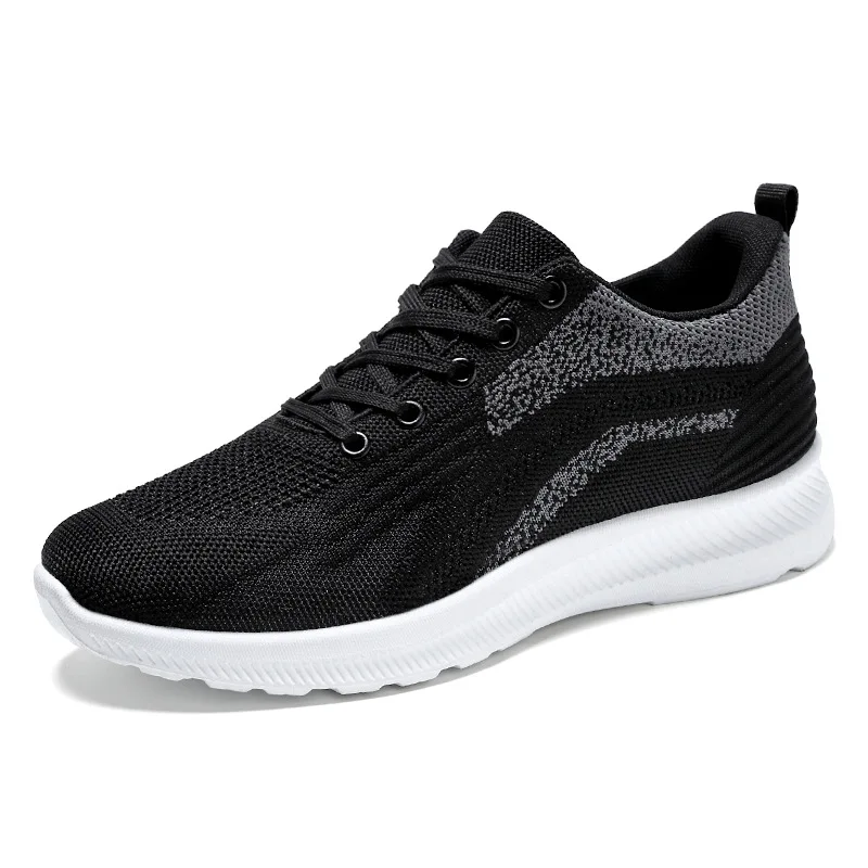 Shoes Men spring and autumn men's shoes new casual single shoes fly woven breathable sports shoes Korean version lace-up