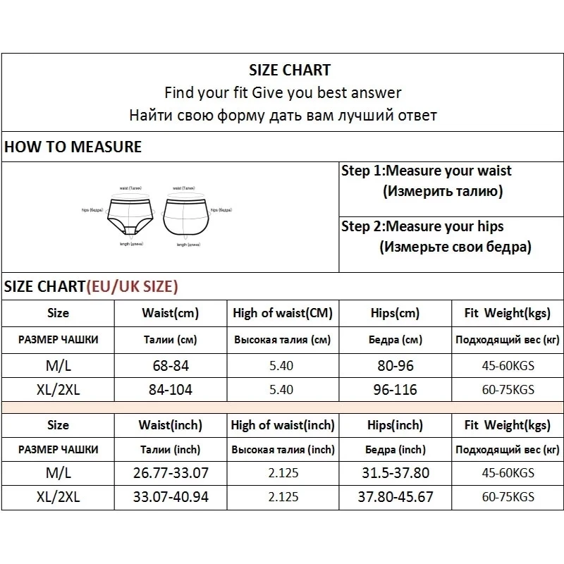 5Pcs/Set Women\'s Stretchy Panties Sexy High Waist Thongs Plus Size Underwear for Female Breathable Solid Soft Lingerie M-2XL