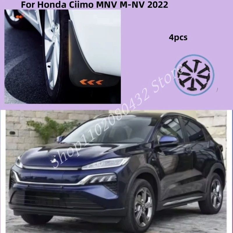 

4PCS Car Mud Flaps For Honda Ciimo MNV M-NV 2022 Accessories 2021 2023 Car Mudguards Splash Guard Front Rear Fenders Accessories