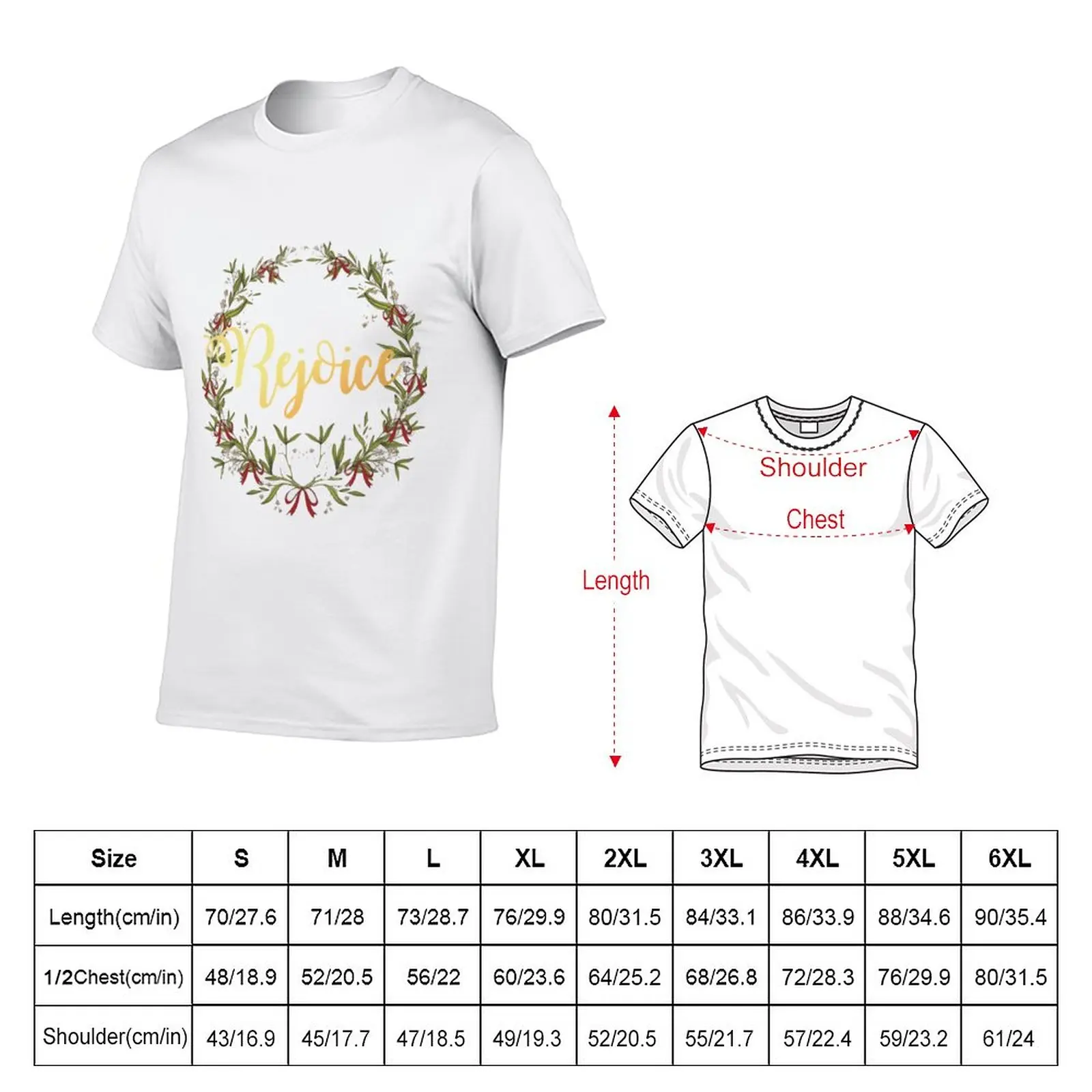 Rejoice Christmas Design T-Shirt new edition t shirt kawaii clothes korean fashion mens tall t shirts