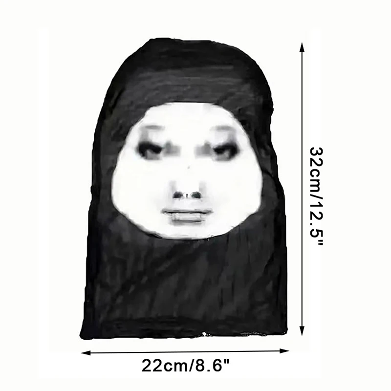 Zabawna elastyczna maska 3D na całą twarz z siateczki, nowatorska maska na całą twarz dla mężczyzn i kobiet, nakrycie głowy do cosplayu, symulacja kominiarki, kapelusz, nakrycie głowy.