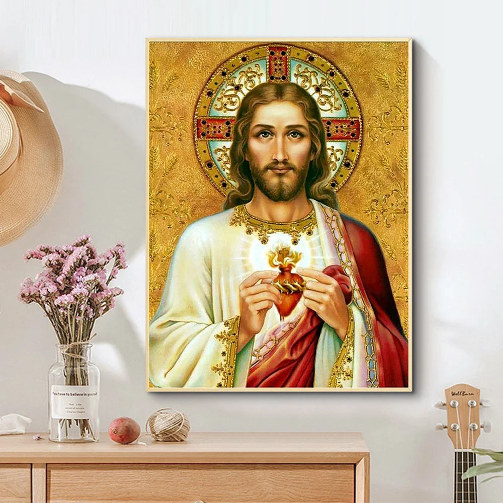 Christ People 5D Diamond Painting Jesus Portrait Diamond Mosaic Painting KitsFull Square/Round Rhinestone Embroidery DIY Gift