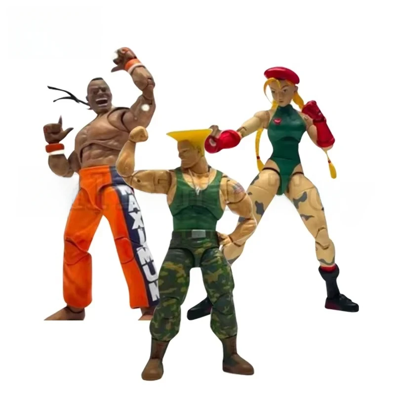 Jada Toys 1/12 6inch Action Figure Street Fighter II Cammy Guile Dee Jay Anime Model