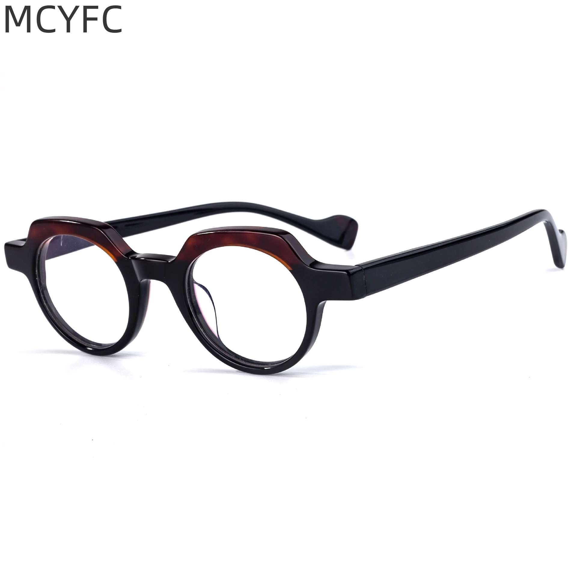 

MCYFC Acetate Material Glasses Frames for Women Hand Made Literature and Art Style Glasses Frame for Men Oval Eyeglasses HL56026