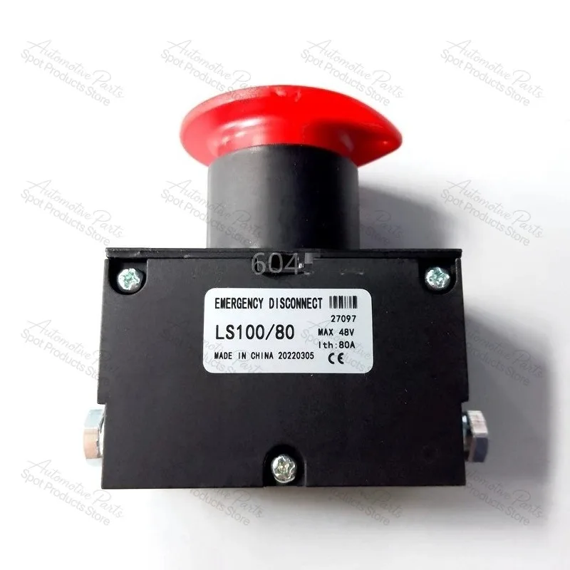 Suitable for  Electric Forklift S100/80 Emergency Disconnect Switch DC48V 80A Emergency Power Cut Off Safety Stop Switch