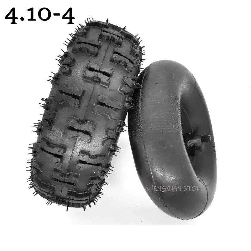 free shipping 4.10/3.50-4 410/350-4 ATV Quad Go Kart 47cc 49cc Chunky 4.10-4 Tire inner tube Fit All Models 3.50-4 4\