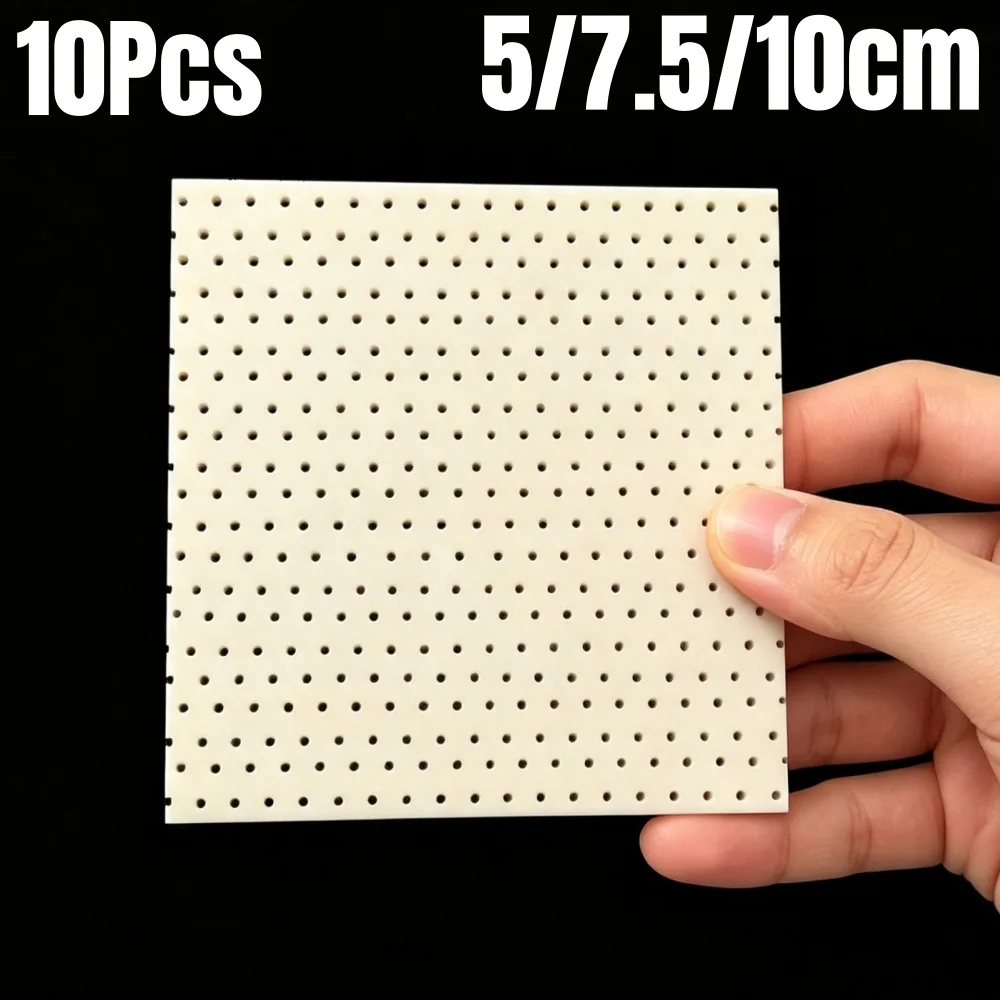 10pcs 5/7.5/10cm Thermoplastic Nasal Splint Rhinoplasty Immobilized Square Nose Nasal Splint Low Temperature Nose Splint Ortho