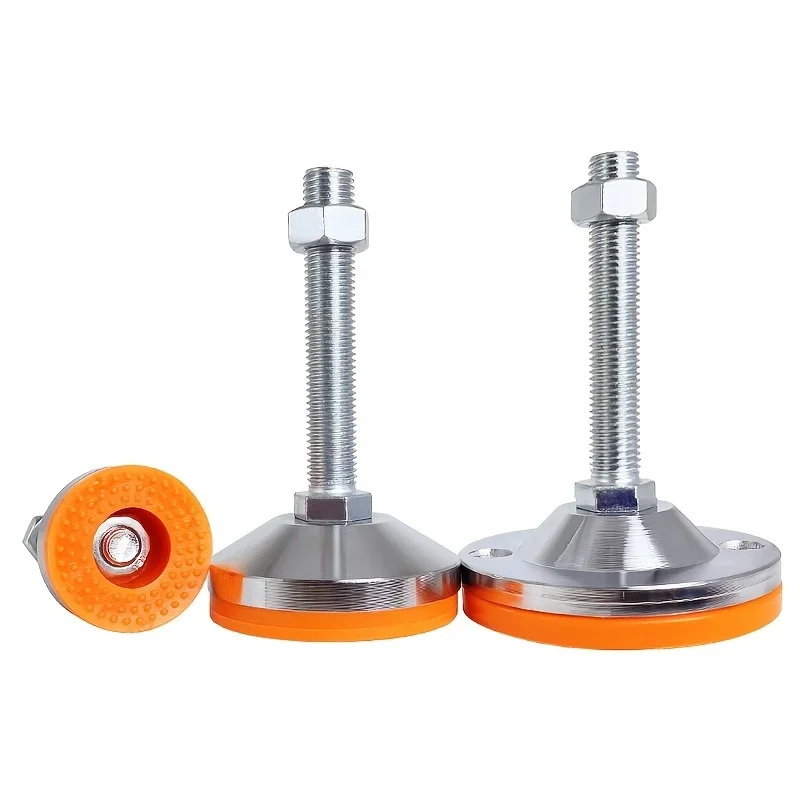 4pcs Adjustable Leveling Feet M10 Thread-Anti-Slip Machine Support Cup for Furniture/Equipment Vibration Damping