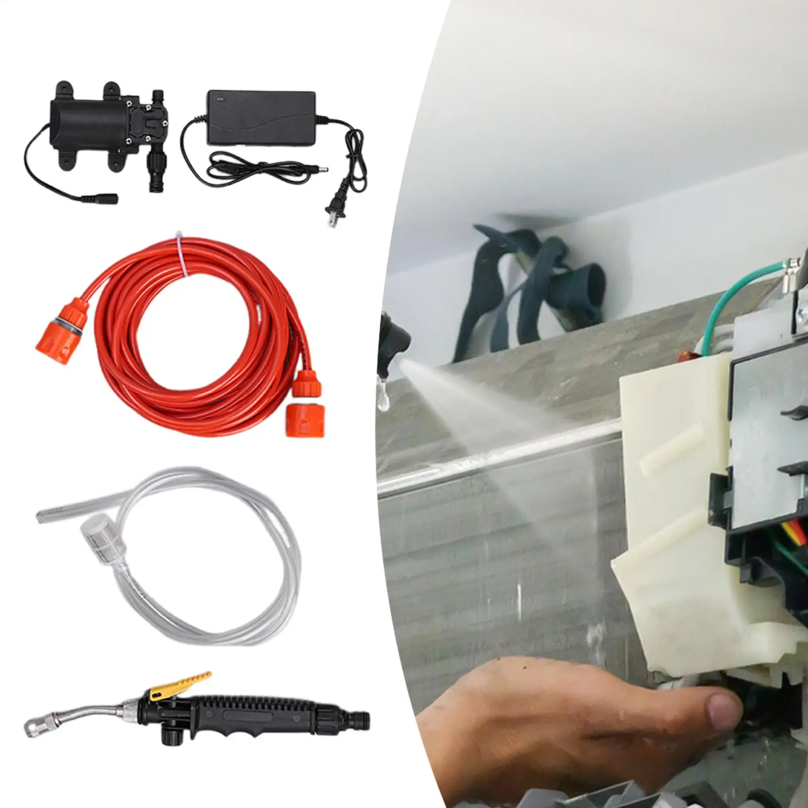 Portable Water Sprayer Detailing Electric Water Pressure Washer for Home Garden Tools Improvement Supplies Household Cleaning