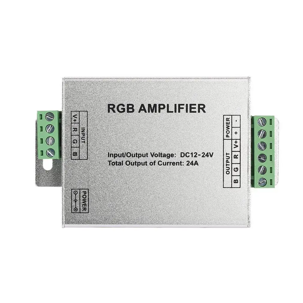 RGB 4A Amplifier Repeater For Extend Signal LED 5050 3528 Strip Light Power Repeater Console Controller Worldwide Dropshipping